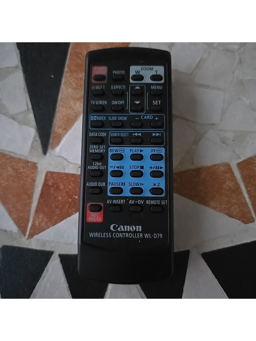 CANON CAMCORDER REMOTE CONTROL WL-D79 ZR65 ZR70 ZR65MC OPTURA 10 20 30 MC113